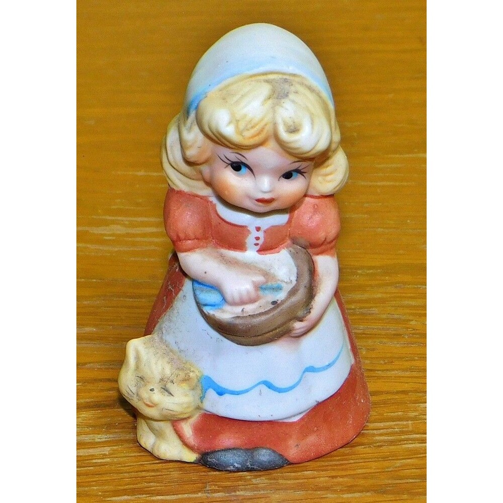 Vintage Jasco Adorabelles Porcelain Bisque Bell Figurine